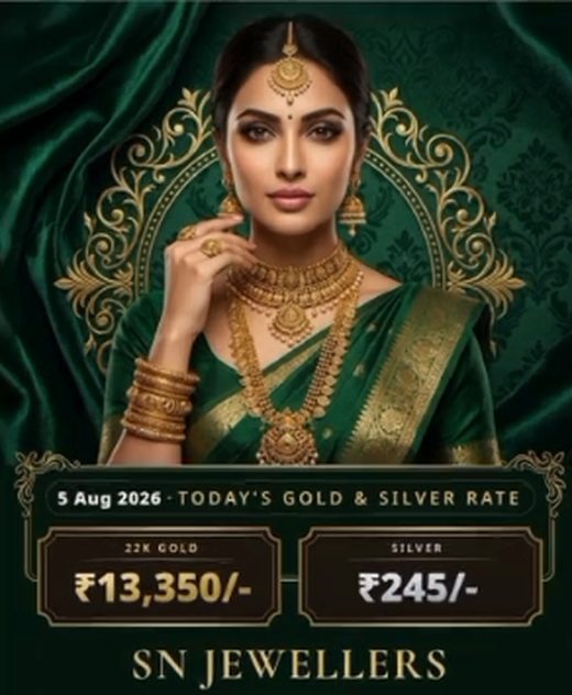 English gold rate poster sample
